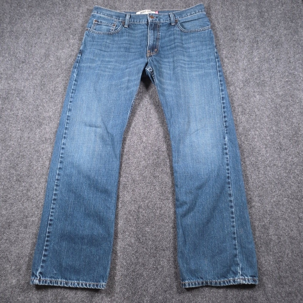 VTG Levi's 527 Boot Cut Jeans Mens 33x30 Blue Y2K Whiskered Denim Rodeo